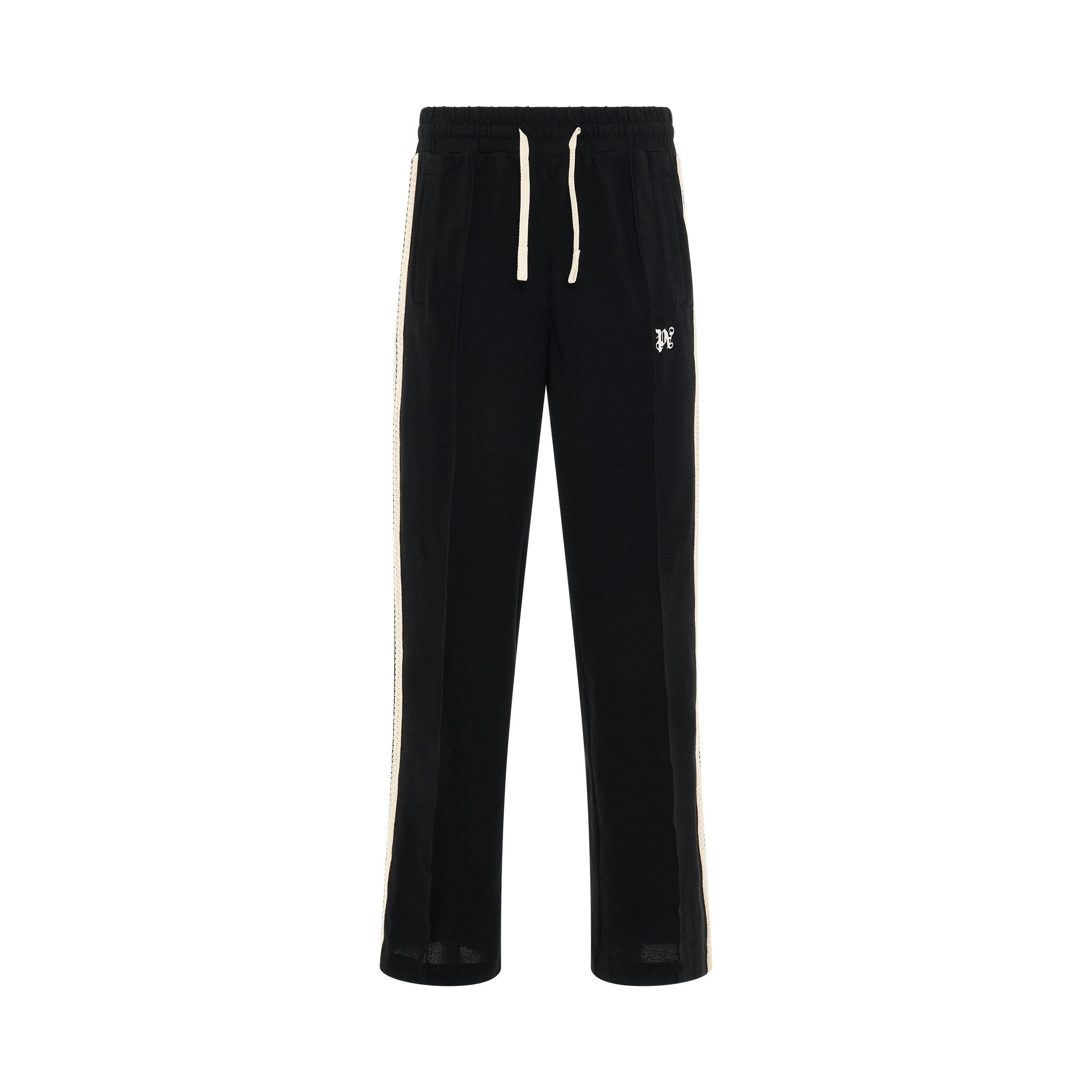 Monogram Piquet Track Pants in Black