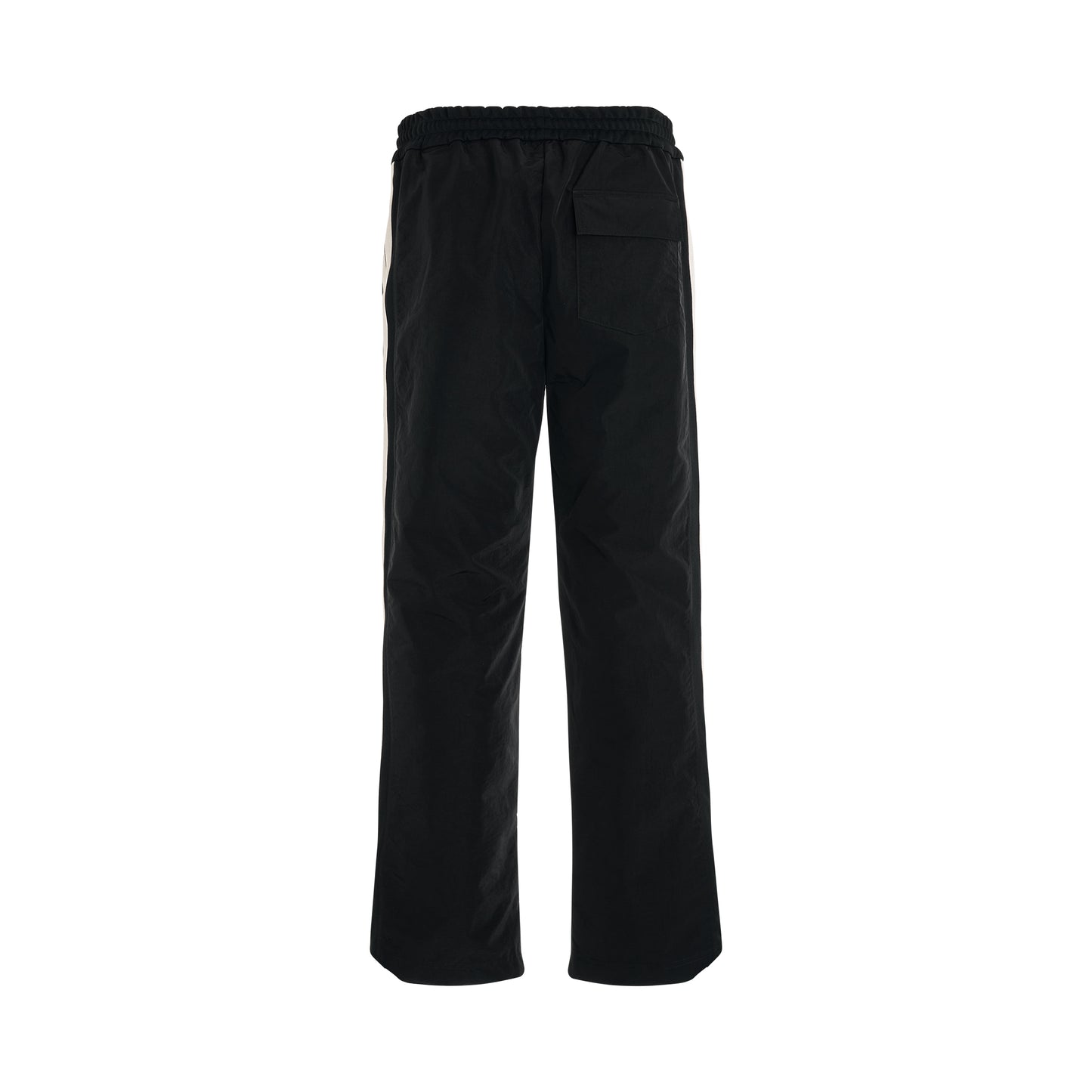 Monogram Nylon Track Pants in Black/Off White