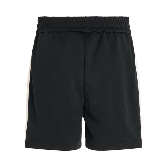 Monogram Track Shorts in Black/Butter