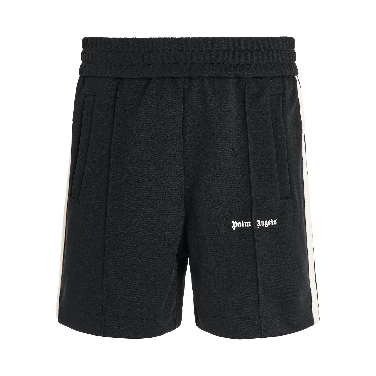 Classic Logo Track Shorts in Black/Off White