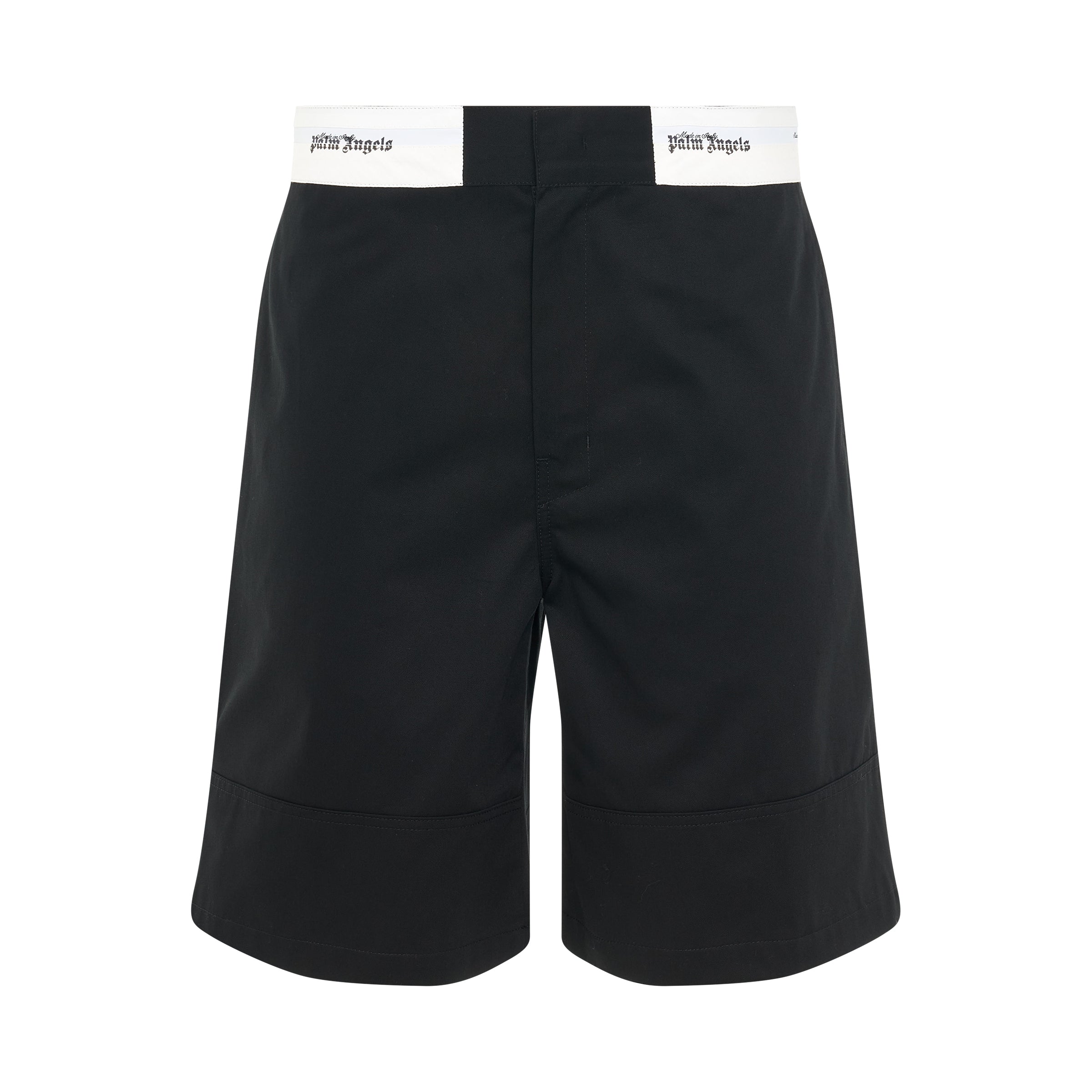 Satorial Waistband Shorts in Black