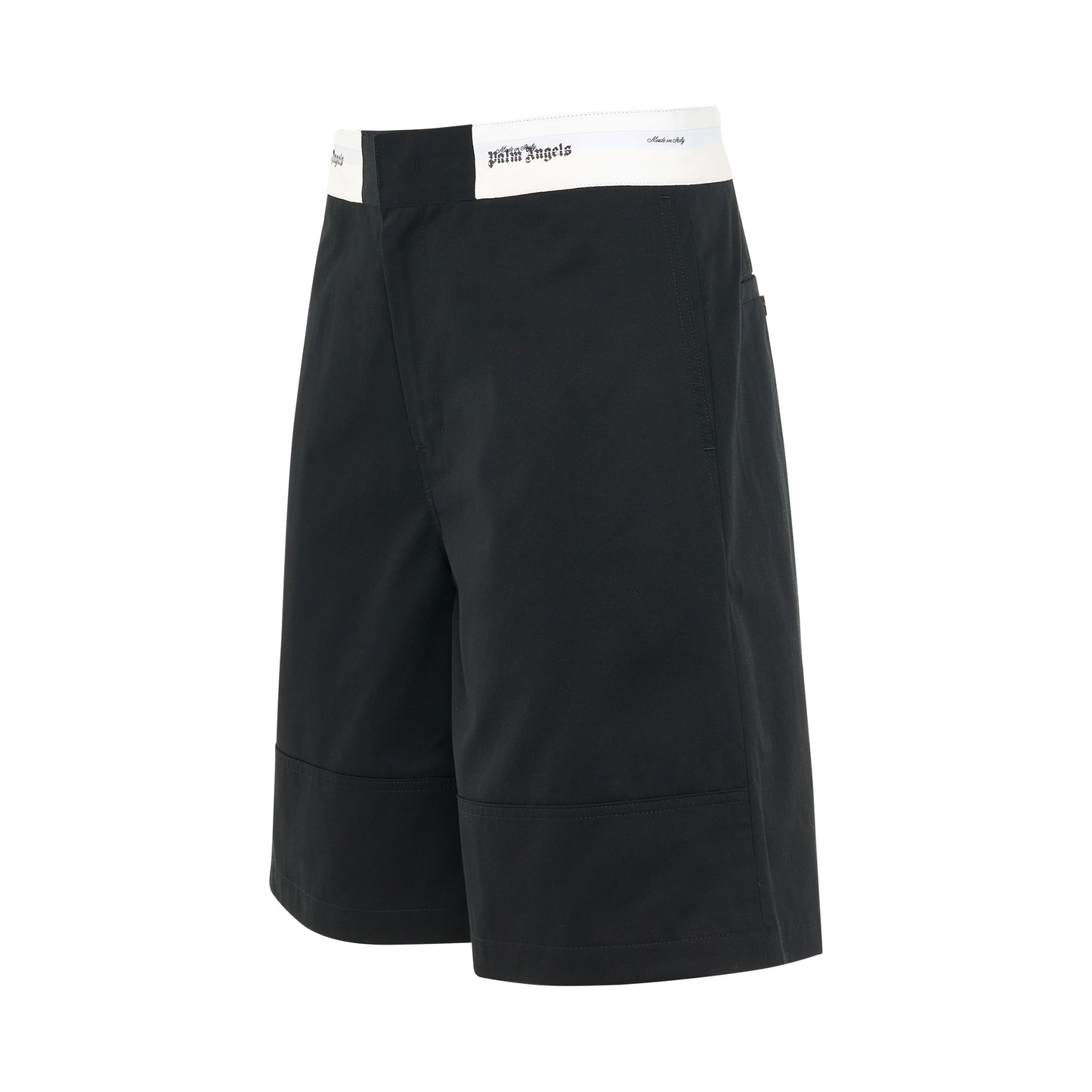 Satorial Waistband Shorts in Black