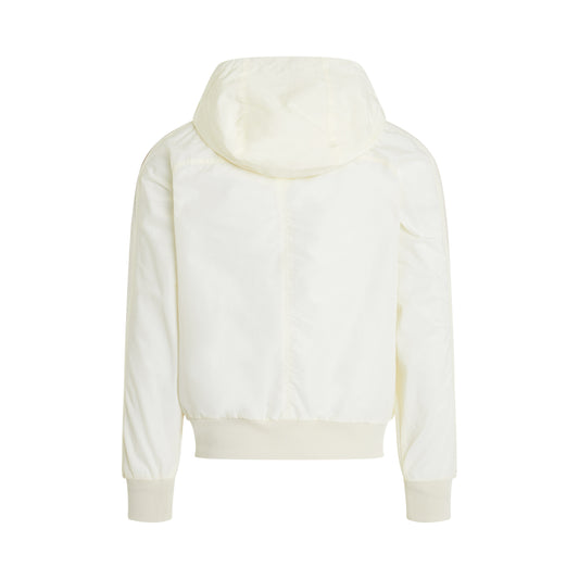 Monogram Nylon Track Jacket in Off White