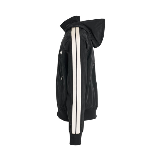 Monogram Nylon Track Jacket in Black/Off White