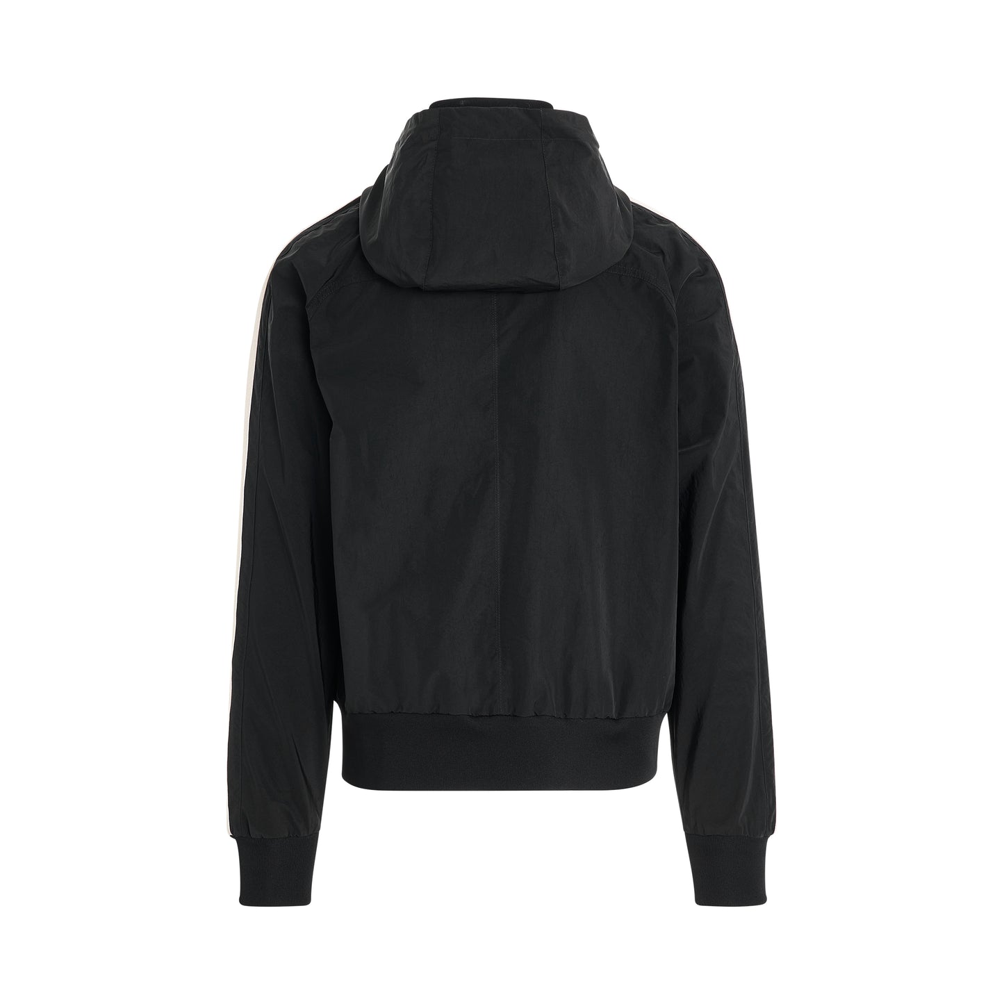 Monogram Nylon Track Jacket in Black/Off White