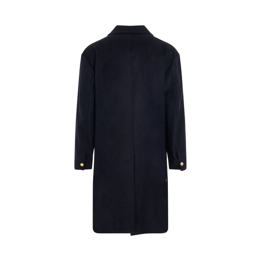 Satorial Tape Uniform Coat in Navy Blue