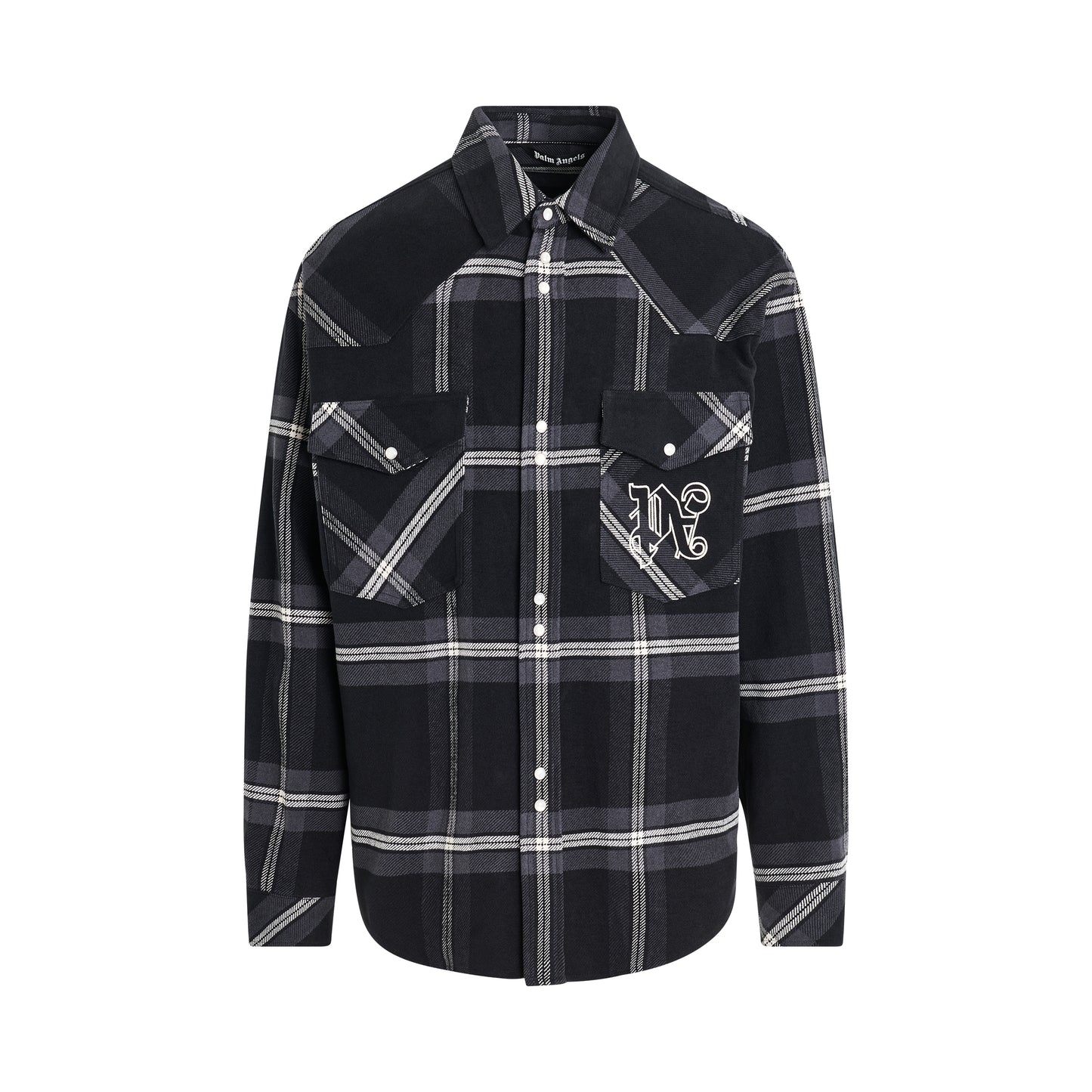 Monogram Check Over shirt in Anthracite