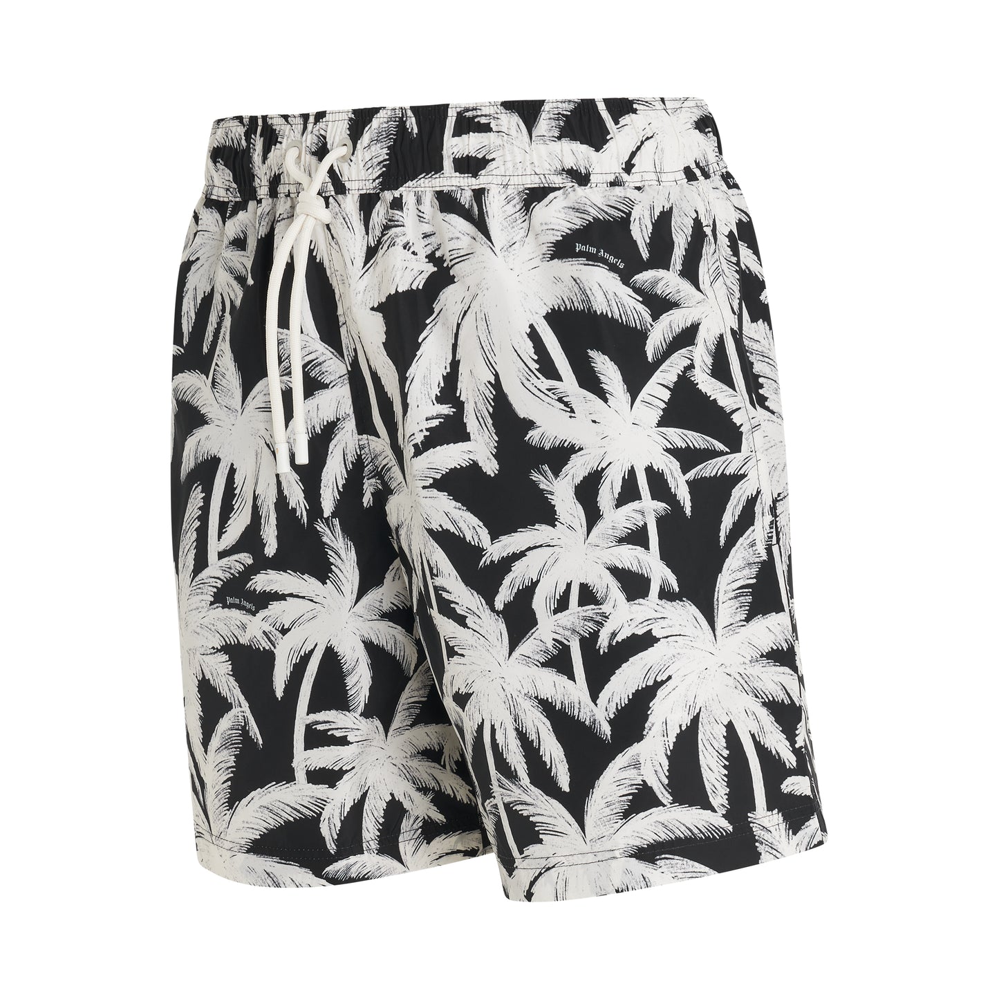 Palms All-over Swim shorts in Black/Off White