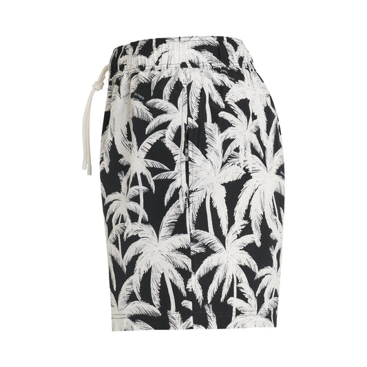 Palms All-over Swim shorts in Black/Off White