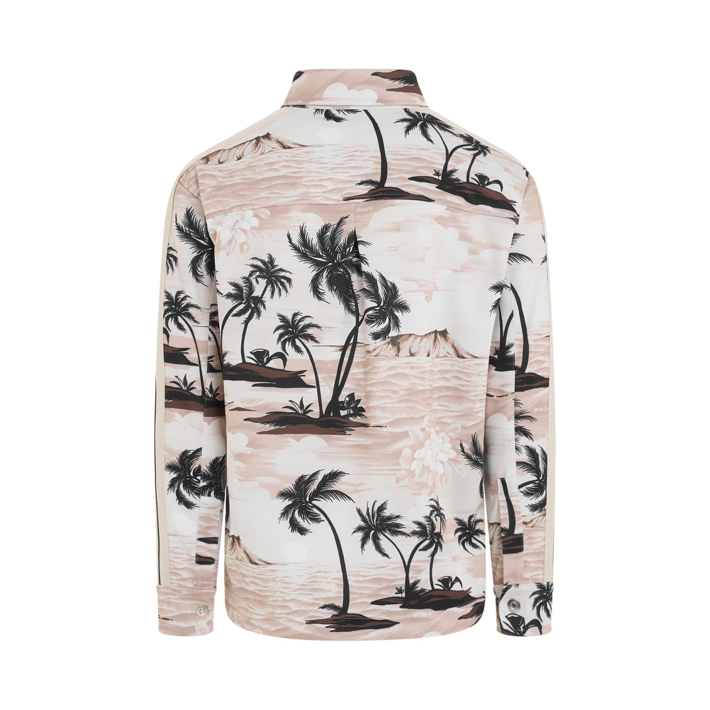 Hawaiian Track Shirt in Beige/Black