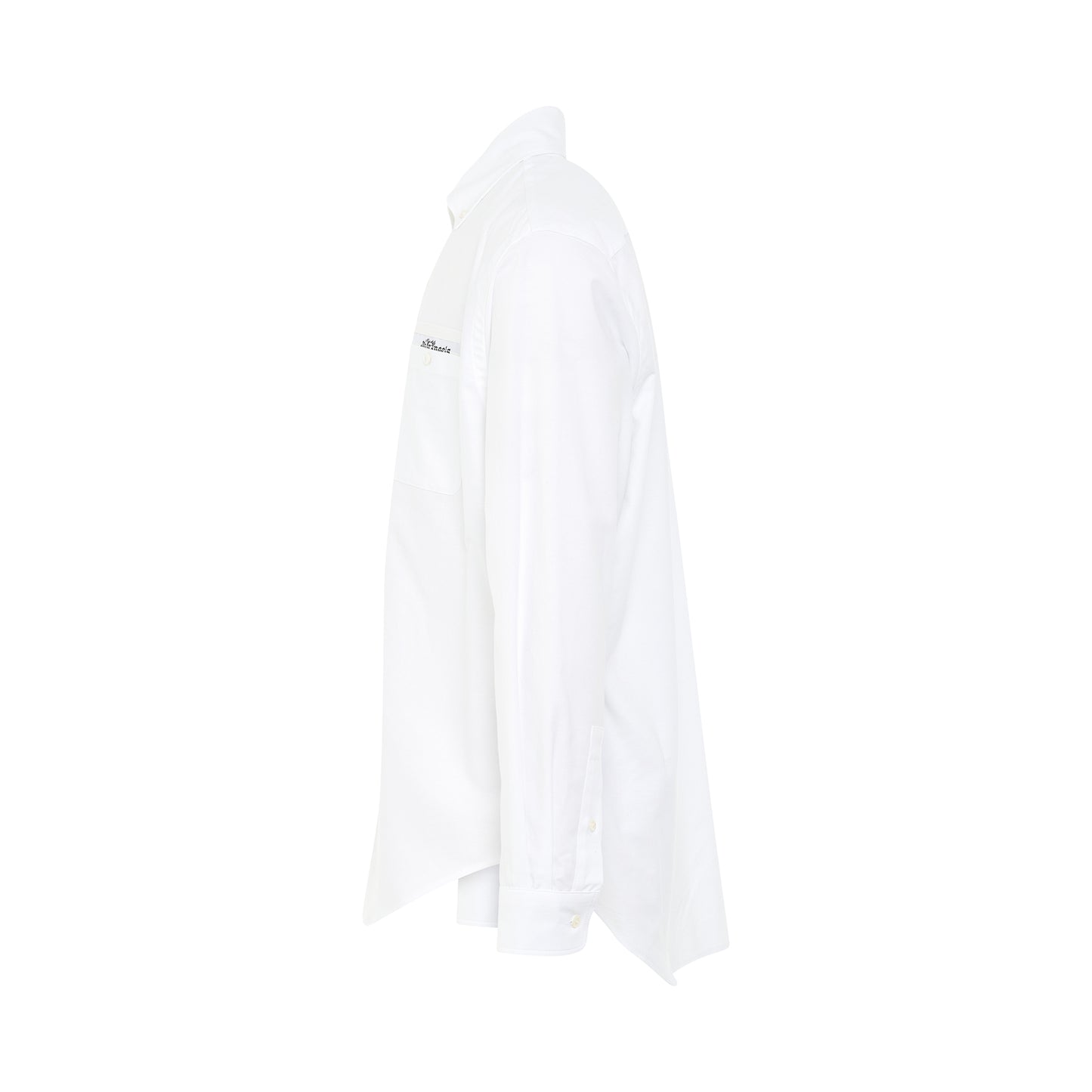 Satorial Tape Cotton Shirt in White