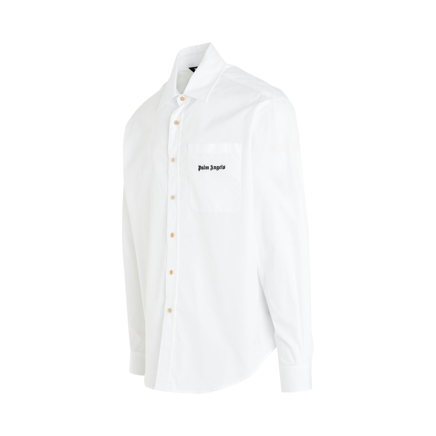 Classic Logo Long Sleeve Shirt in White/Black