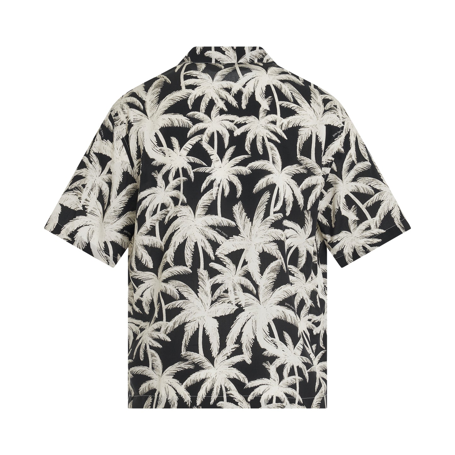 Palms Allover Short Sleeve Shirt in Black/Off White