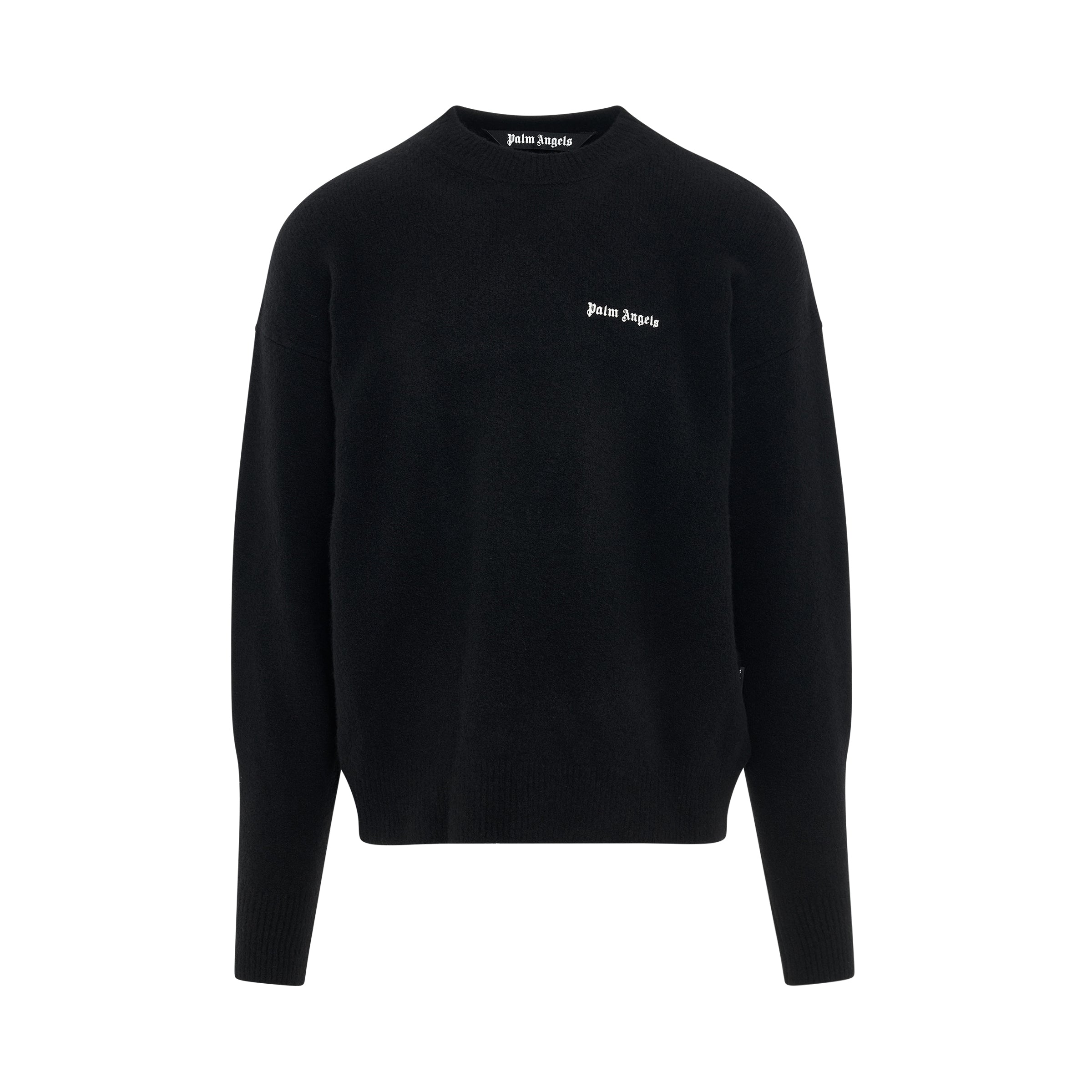 Basic Logo Sweater in Black/White