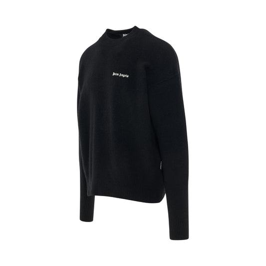 Basic Logo Sweater in Black/White