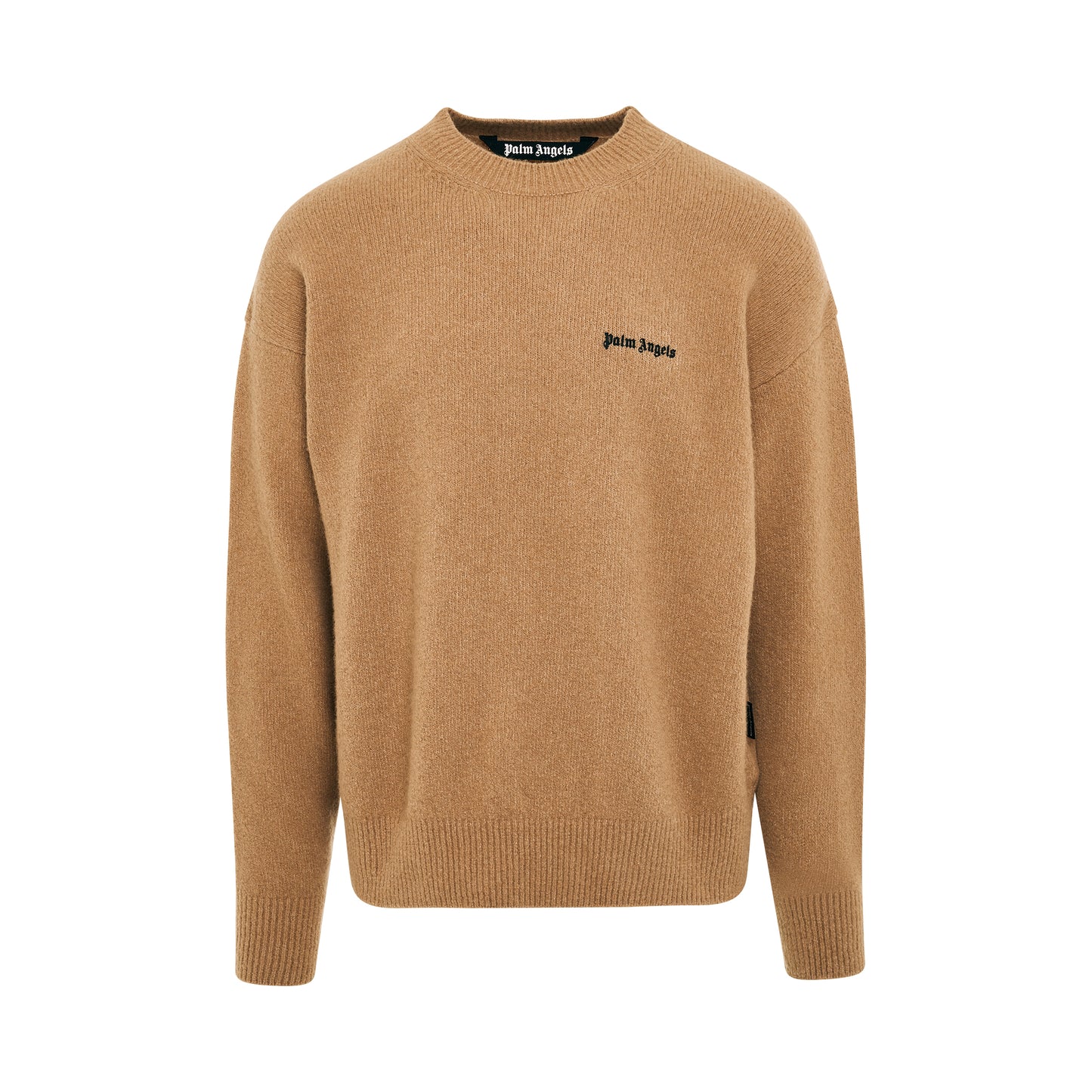 Basic Logo Sweater in Camel/Black