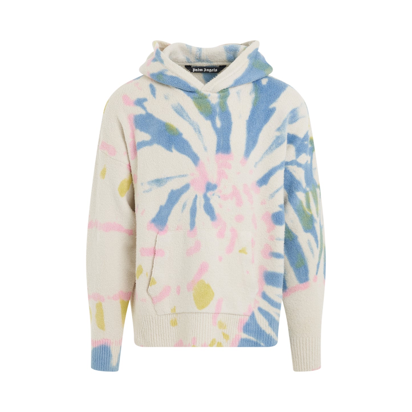 Tie Dye Hoodie Sweater in Beige/Multicolour