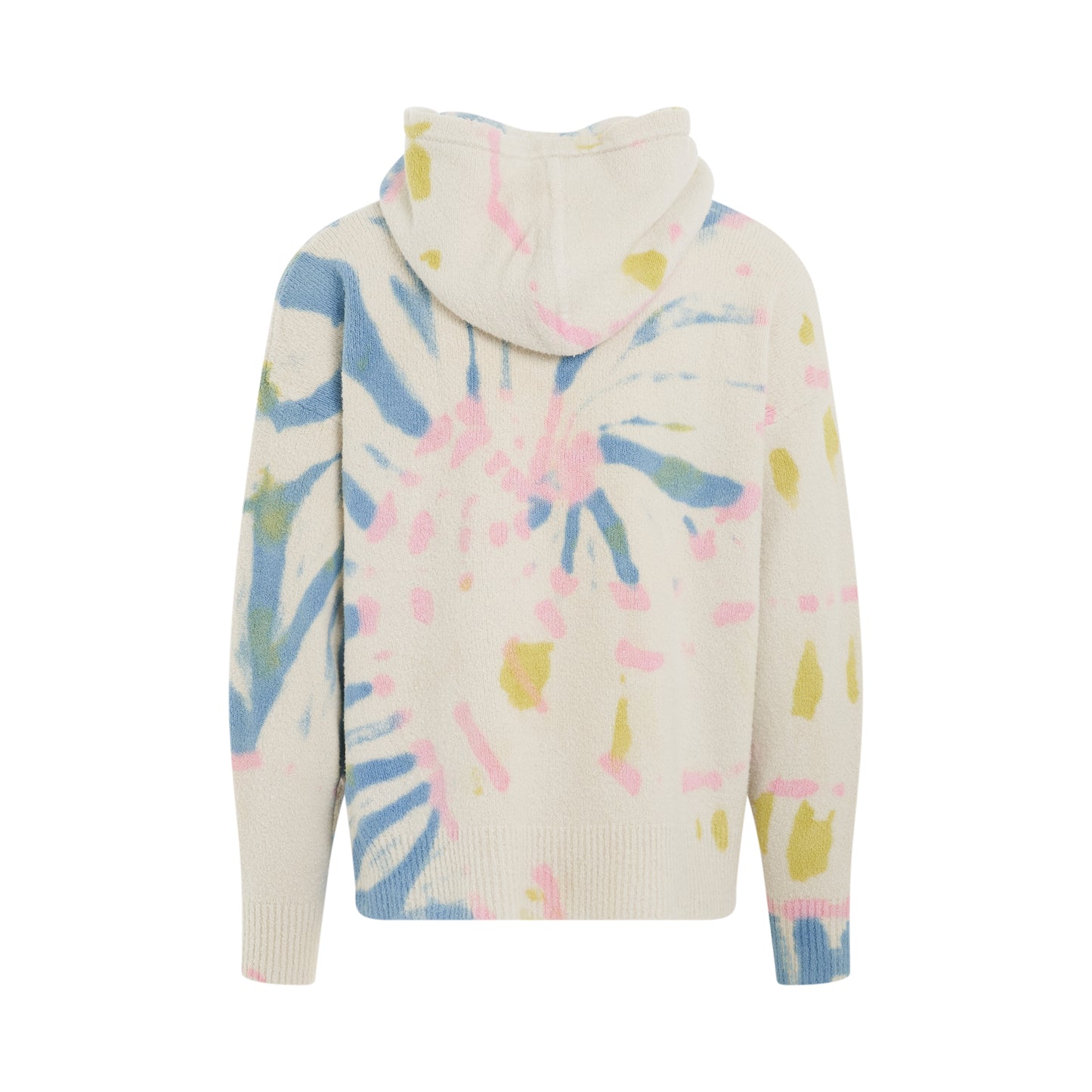 Tie Dye Hoodie Sweater in Beige/Multicolour