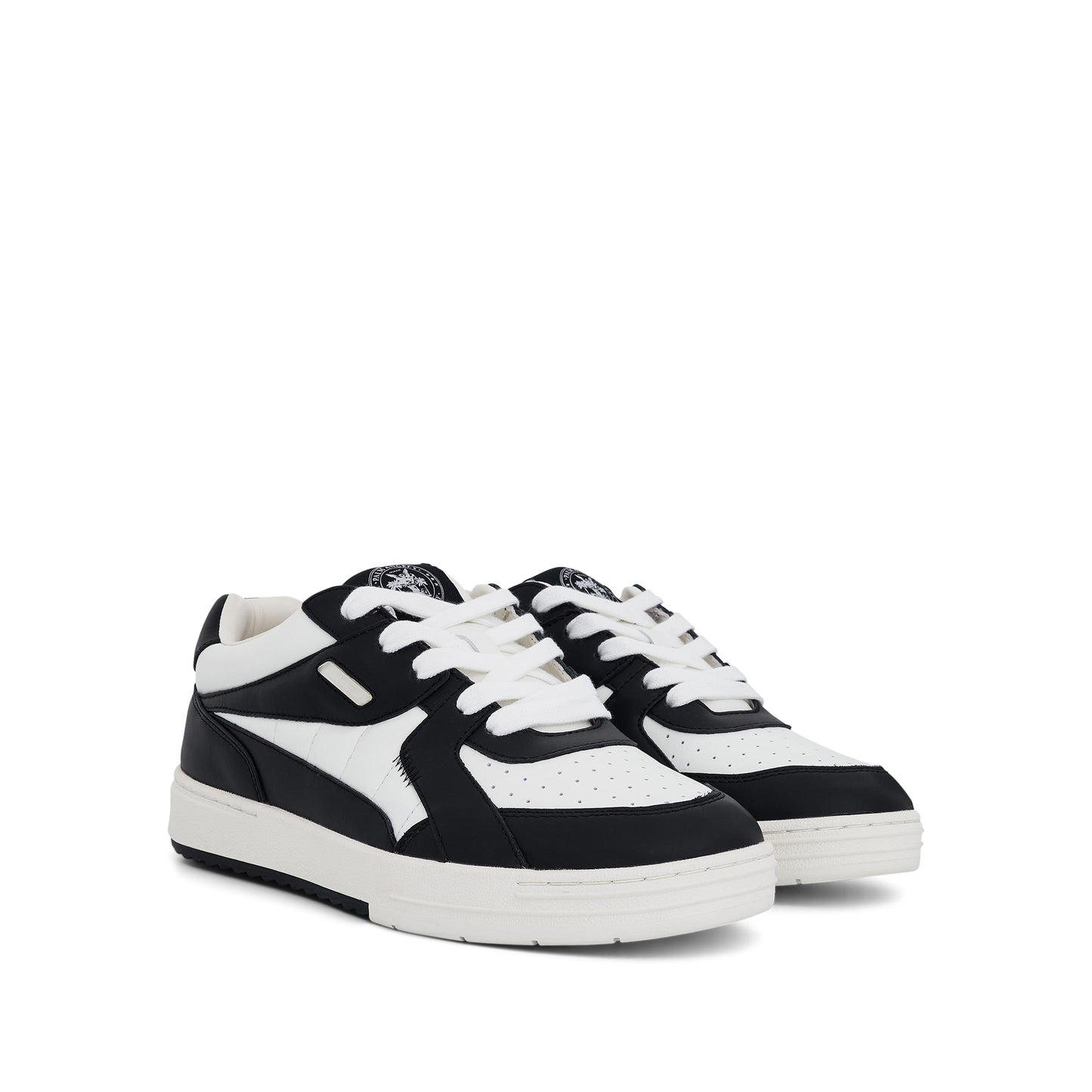 Palm University Lace-up Sneaker in White/Black