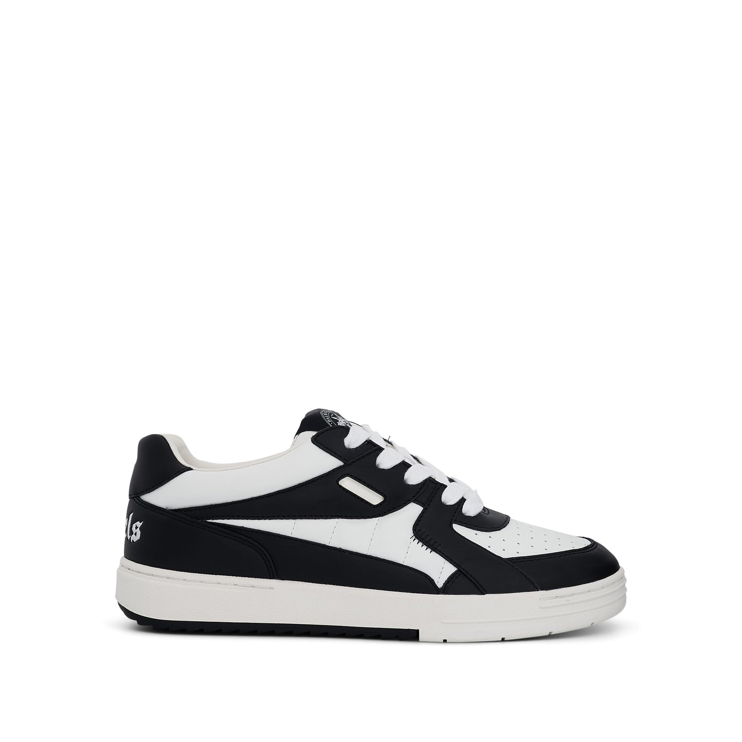 Palm University Lace-up Sneaker in White/Black