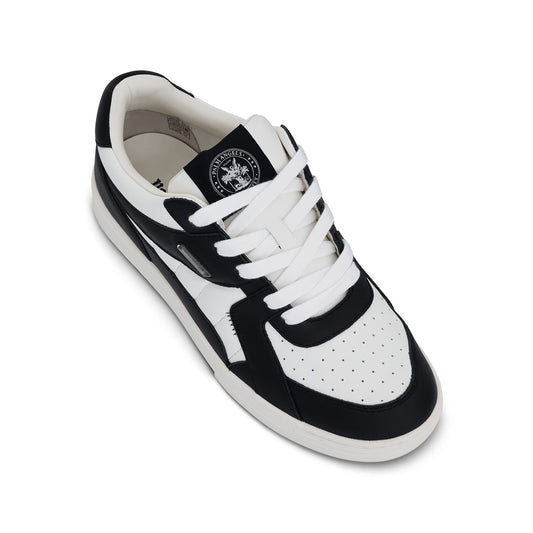 Palm University Lace-up Sneaker in White/Black