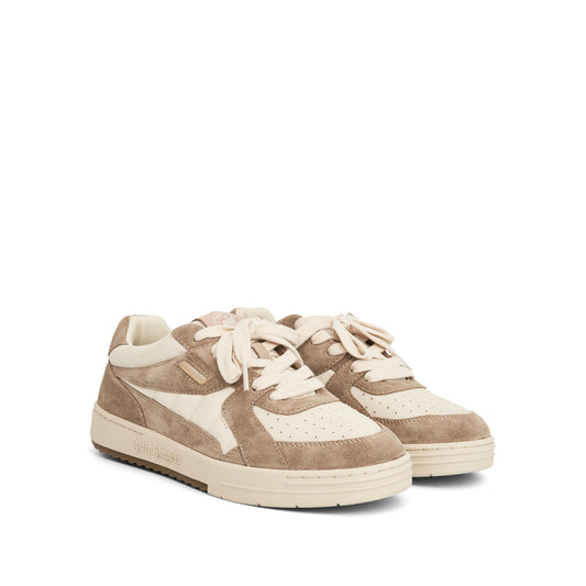 Palm University Suede Low-top Sneaker in White/Camel