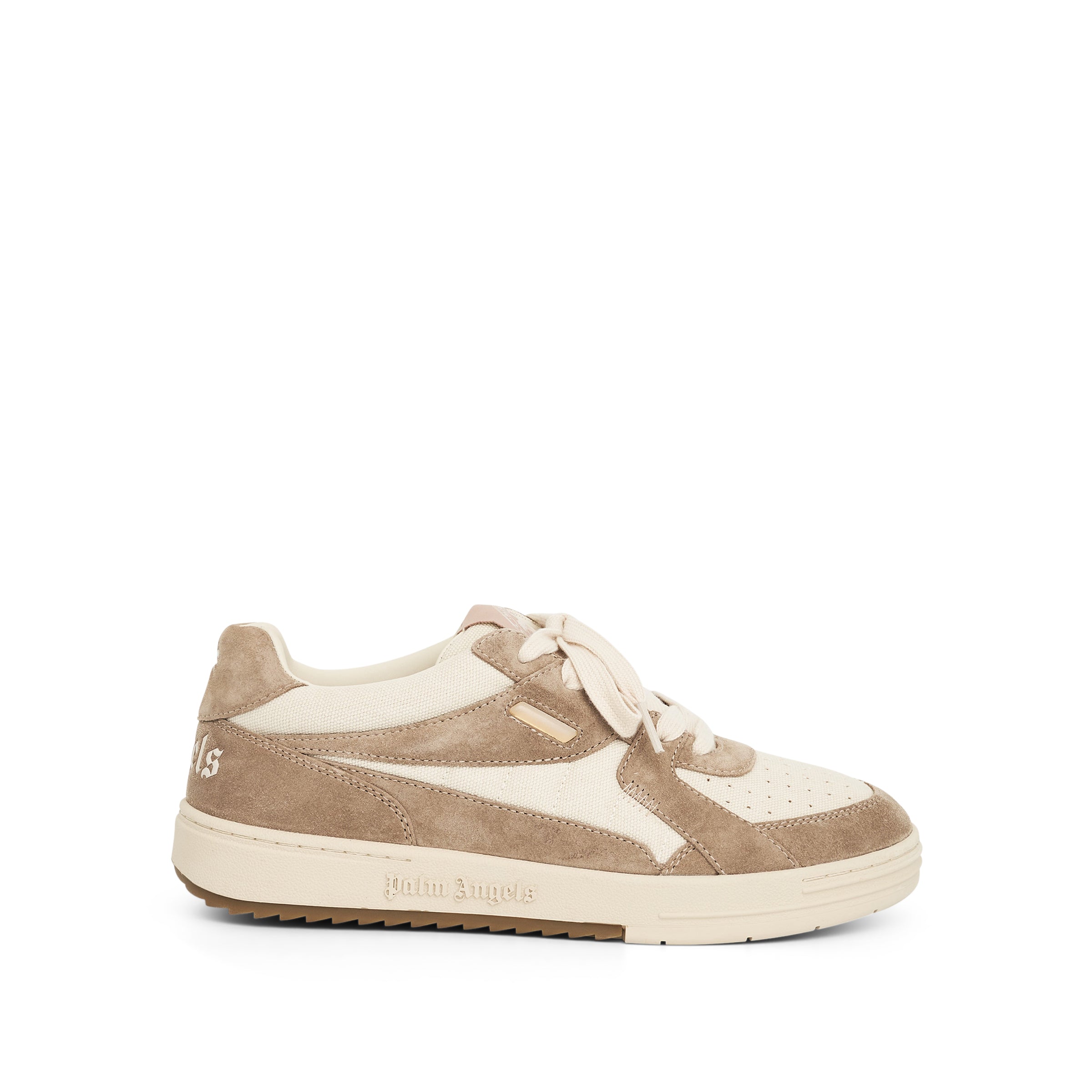 Palm University Suede Low-top Sneaker in White/Camel