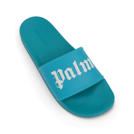 Logo Pool Slider in Light Blue/White