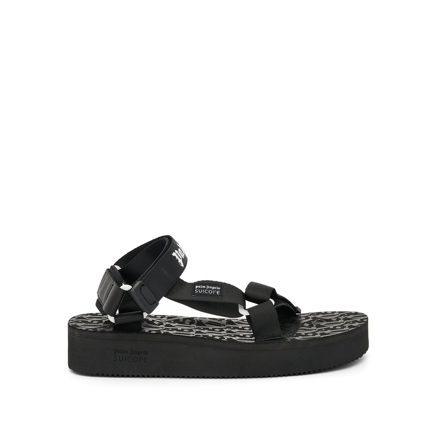 Palm Angels x Suicoke Depa Sandals in Black/White