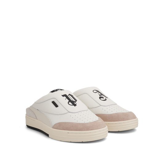 Palm Angels University Mule in White/Black