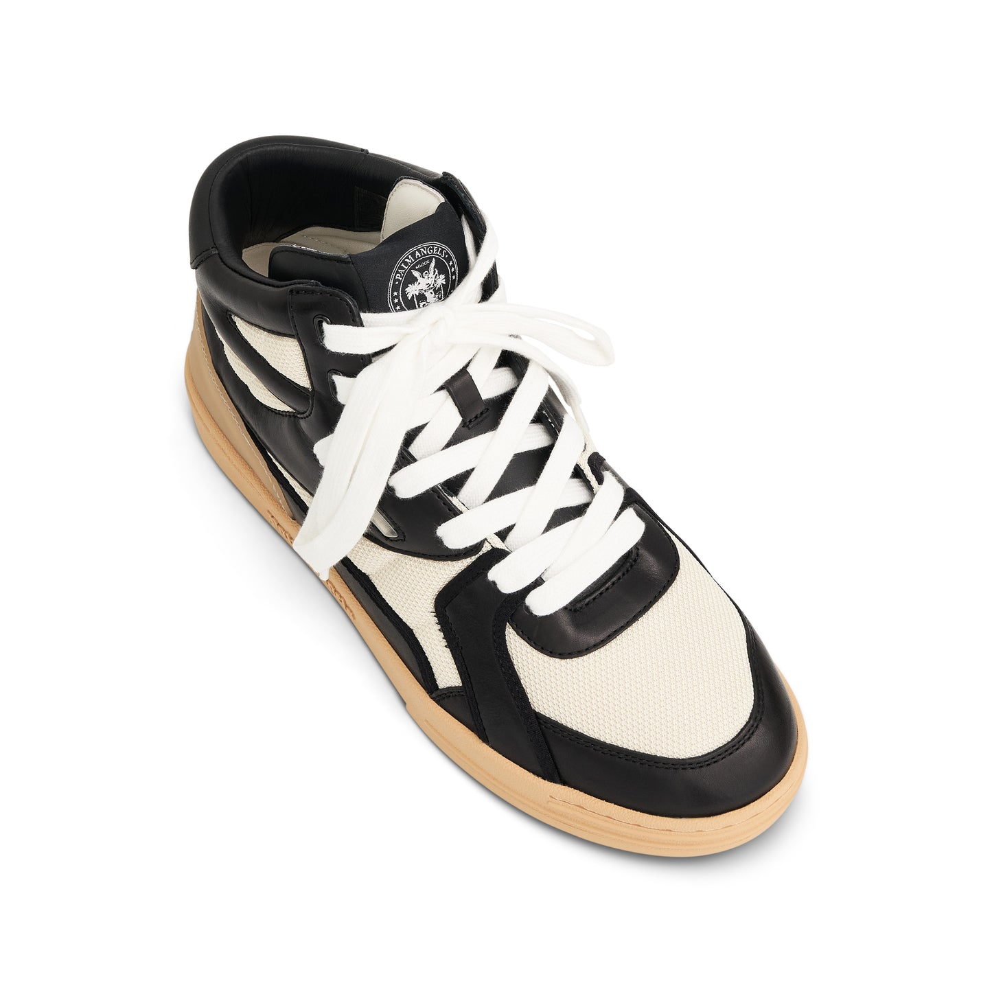 Palm University New York Mid-top Sneaker in White/Black