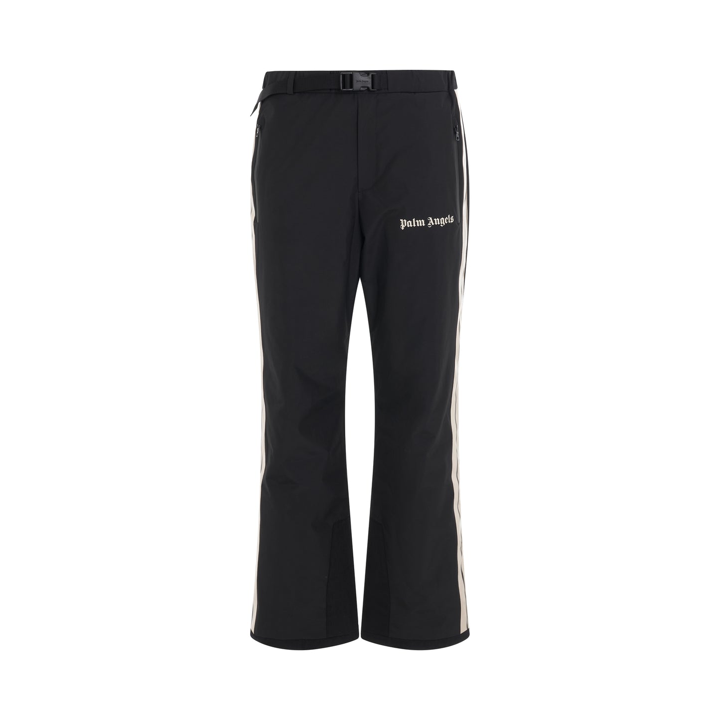 Track Ski Pants in Black/White