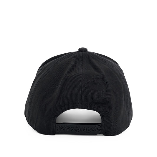 "Sketchy" Logo Printed Cap in Black