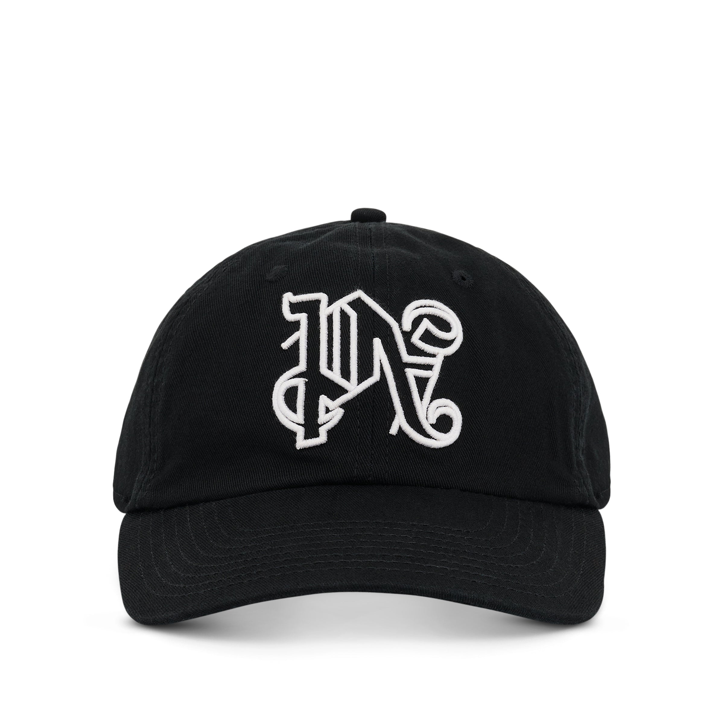 Monogram Cap in Black/White