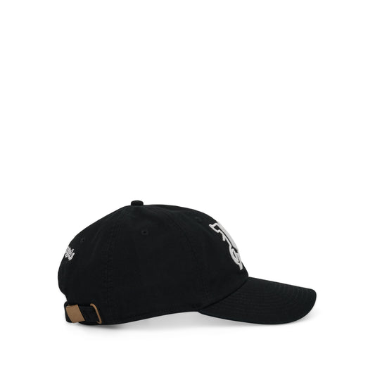 Monogram Cap in Black/White