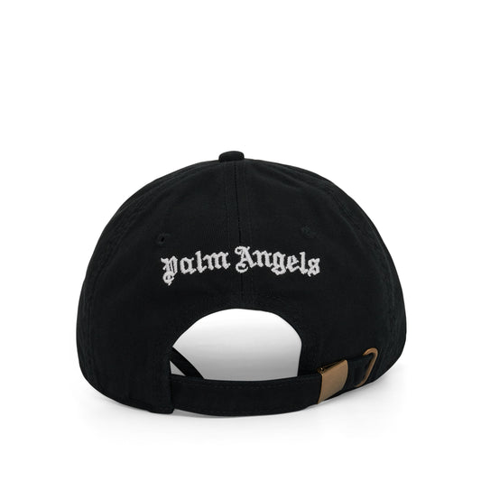 Monogram Cap in Black/White