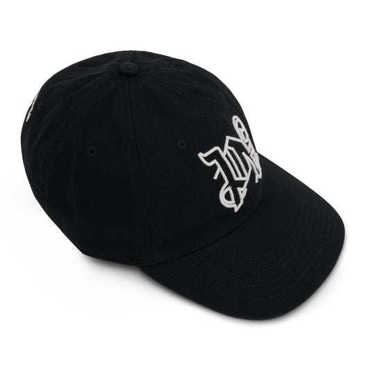 Monogram Cap in Black/White