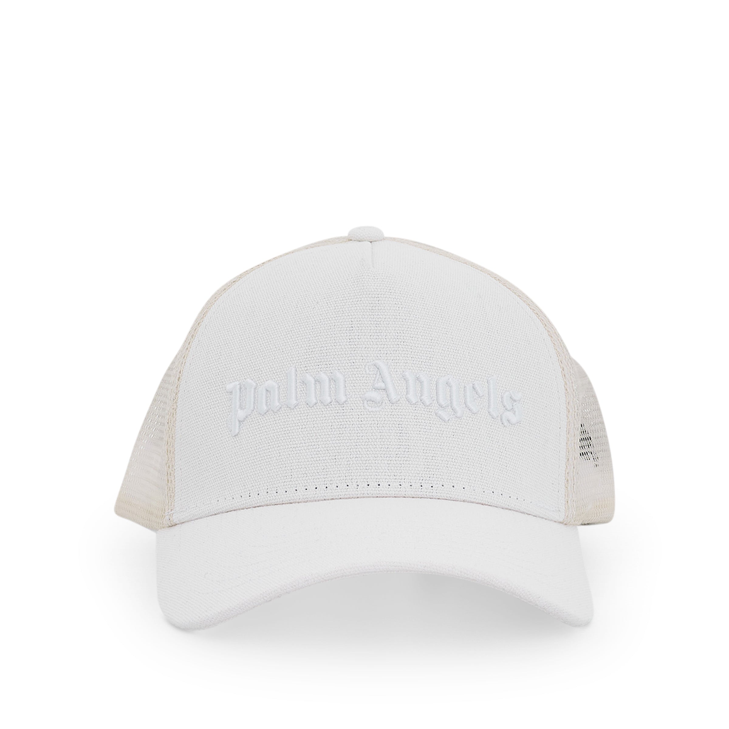 Classic Logo Trucker Cap in Off White