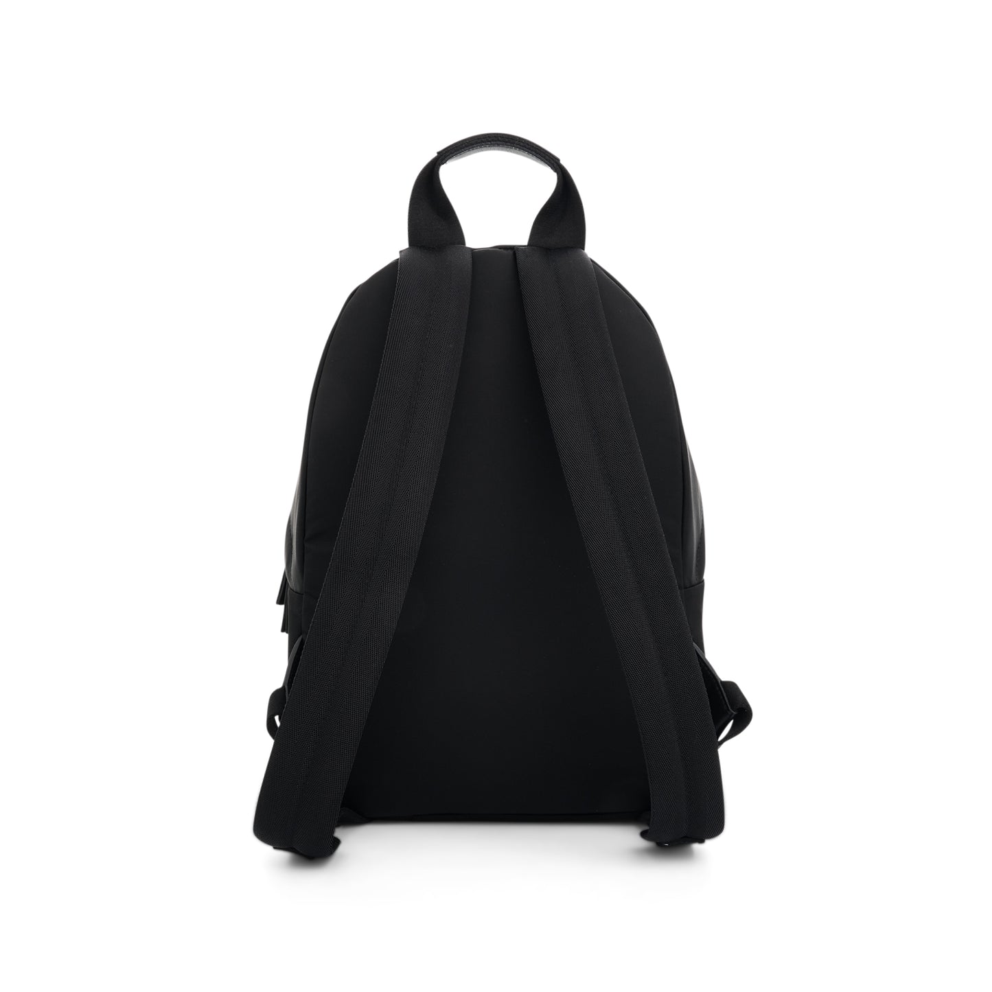 Nylon Logo Backpack in Black/White