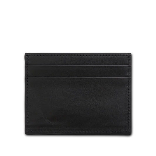 Logo Zipped Card Holder in Black/White