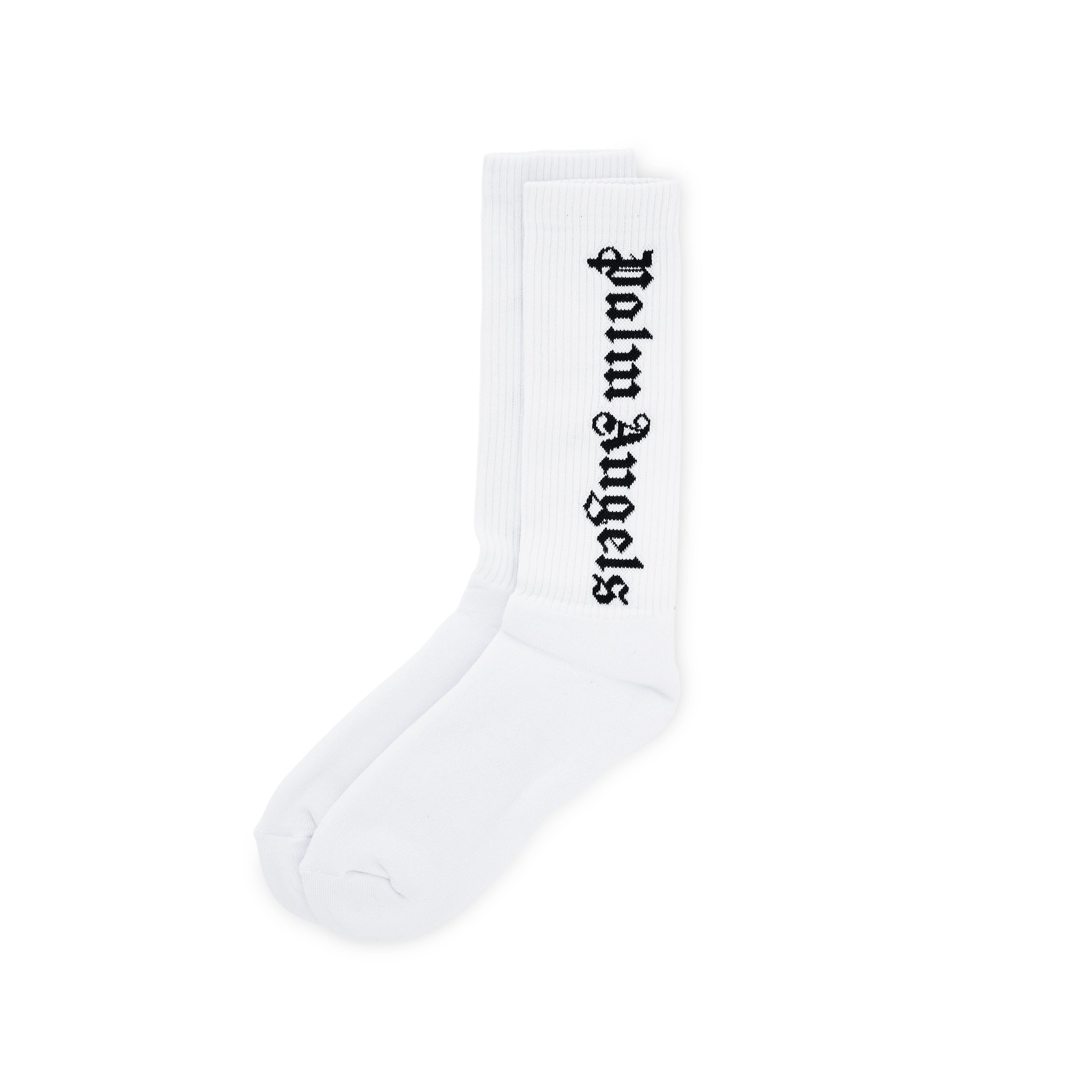 Classic Logo Socks in White/Black