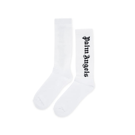 Classic Logo Socks in White/Black