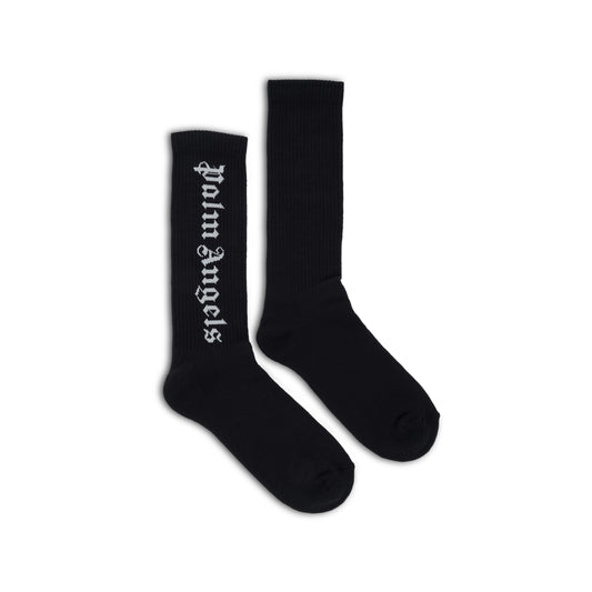 Classic Logo Socks in Black/White