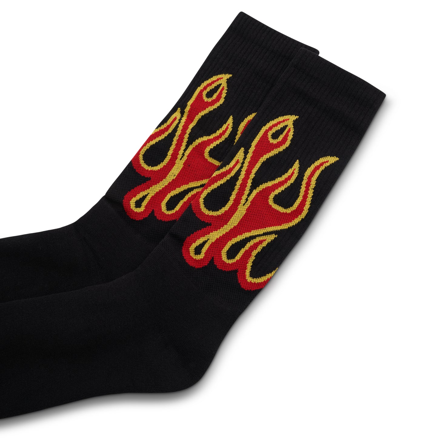 Flames Socks in Black/Red