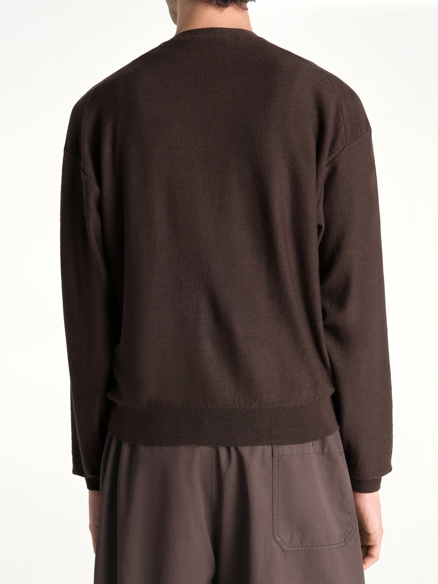 Twisted Cardigan in Dark Cacao