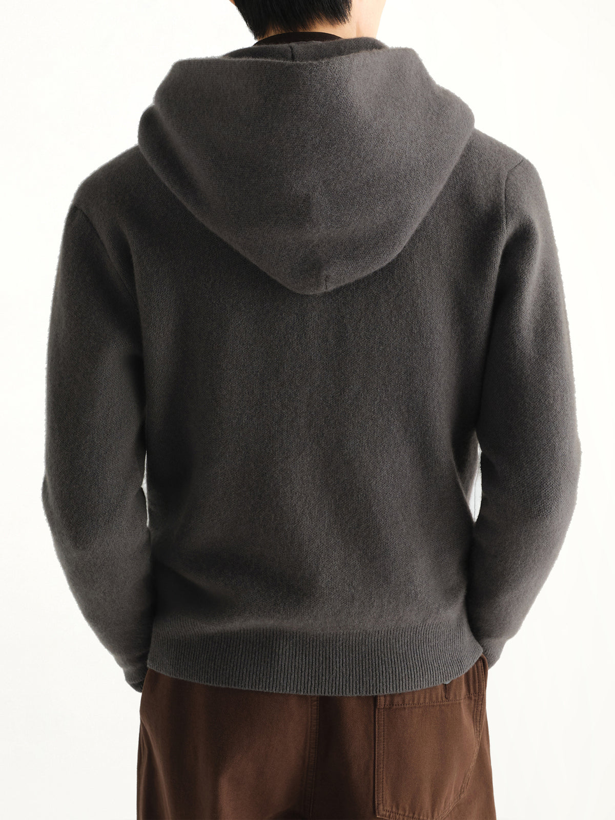 Hooded Sweater in Stone