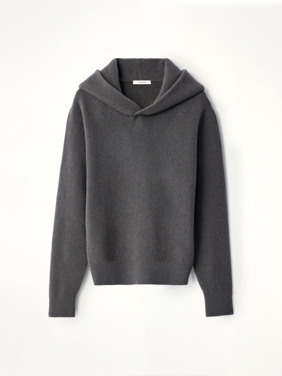 Hooded Sweater in Stone