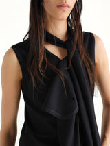 Asymmetrical Vest in Black