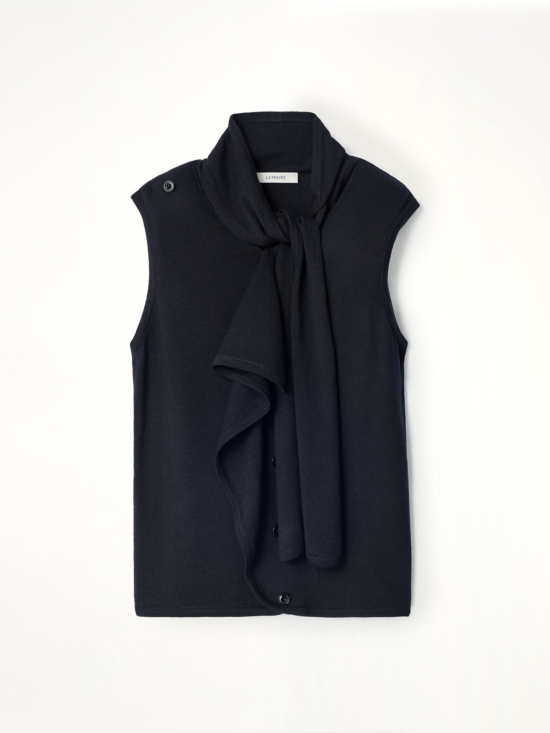 Asymmetrical Vest in Black