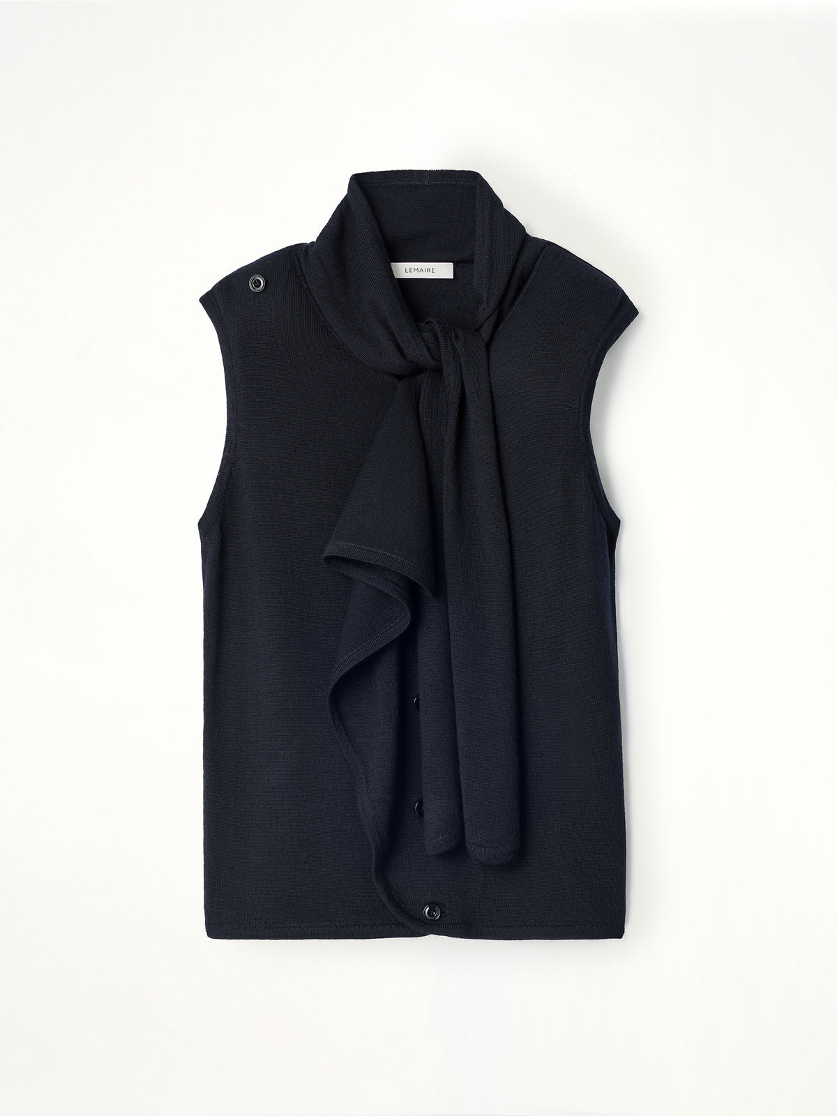 Asymmetrical Vest in Black